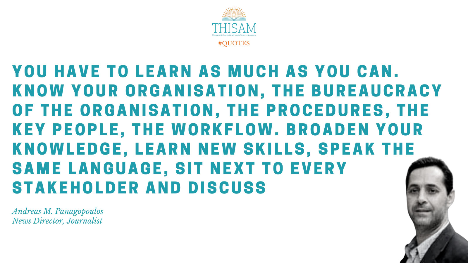 THISAM Talks | The transformation of the News Manager in Project Manager in the Digital Era: The complexity and the skills