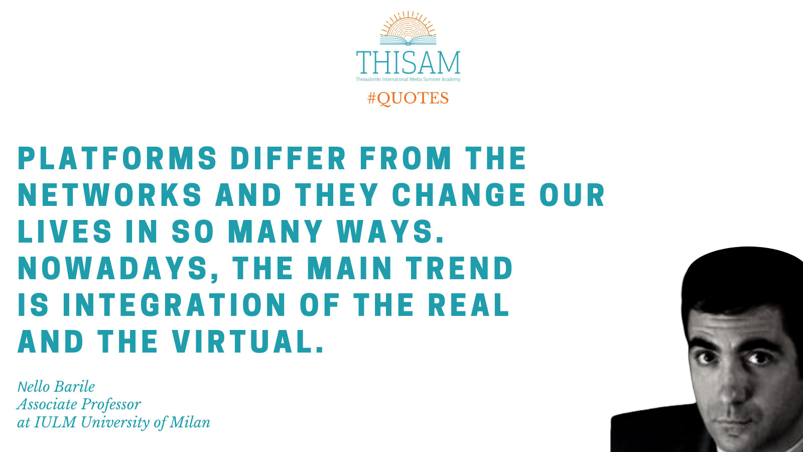 THISAM Talks: "Platformization of our daily life in a time of crisis"