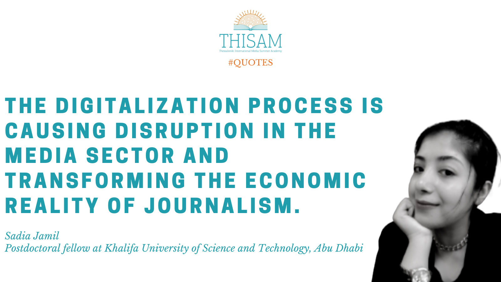 THISAM Talks: "Financing News Media in the Digital Age: Sustainable Business Models for Mainstream News Organizations in Pakistan"